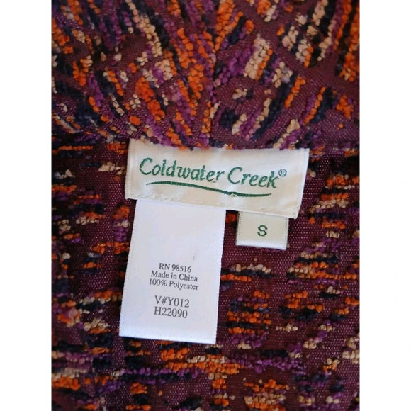 Coldwater Creek Southwestern Sweater Jacket Small Embroidered Fringe Unique - Picture 15 of 15